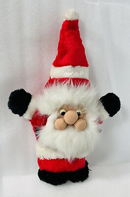 #ad Santa Clause Plush Sitting Plastic Eyes Elastic Waist 16”