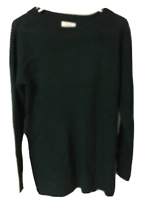 #ad Riah Fashion Women#x27;s Size Small Green Long Sleeve Pullover Sweater Soft
