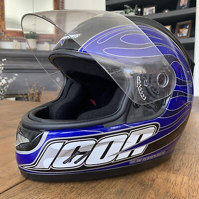 #ad Icon Motorsports Mainframe Hooligan Full Face Helmet Size M READ DESCRIPTION