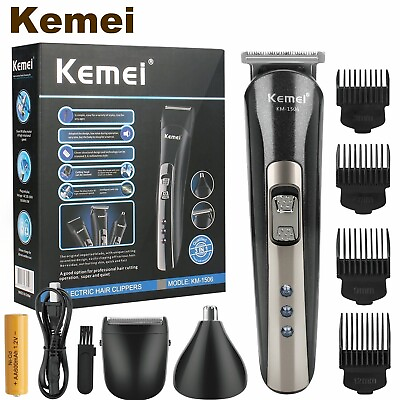 #ad Kemei Professional Hair Clippers Cordless Trimmer Beard Cutting Machine Barber