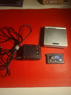 #ad Authentic Silver Game Boy Advance All Original Parts with Charger amp; Game Tested
