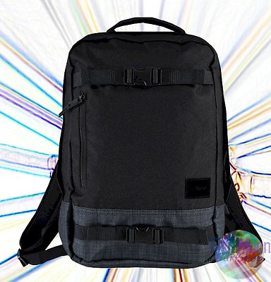 #ad New NIXON Del Mar Black Book Bag Backpack
