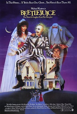 #ad quot;BEETLEJUICEquot; Movie Poster Licensed NEW USA 27x40quot; Theater Size 1988