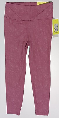 #ad All In Motion Girls#x27; Size S 6 6X Pink Marble High Rise Fashion Leggings
