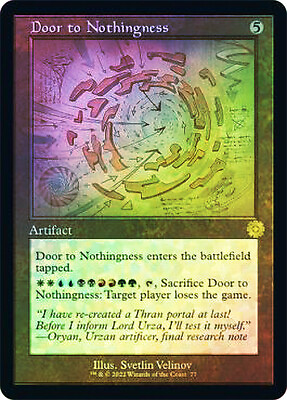 #ad MTG FOIL Door to Nothingness 077 Retro Frame The Brothers#x27; War Retro Artifacts