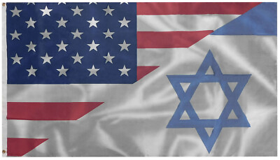 #ad ISRAEL USA SOLIDARITY 3x5FT FLAG TOGETHER JEWISH AMERICAN JEW UNITED RELIGION