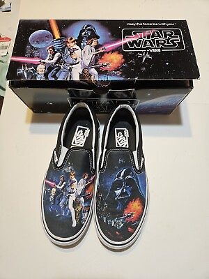 #ad Vans Star Wars Shoes A New Hope Slip Ons New With Box Mens 5.5 Womens 7 523