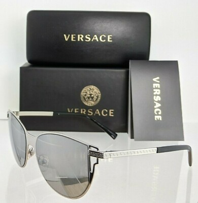 #ad Brand New Authentic Versace Sunglasses Mod. 2211 1000 6G VE2211 56mm Frame