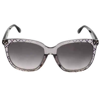 #ad Bottega Veneta Grey Butterfly Ladies Sunglasses BV0252SA 001 55 BV0252SA 001 55