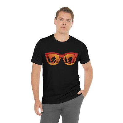 #ad Retro Bigfoot Sunglasses Short Sleeve Tee Bigfoot Shirt Sasquatch Shirt