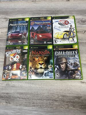 #ad Lot Of 6 Original MICROSOFT XBOX Games Tested Sneakers Project Gotham Call Duty