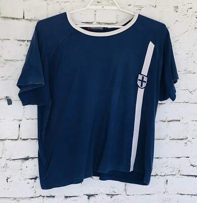 #ad Men#x27;s Urban Sport England Blue White Short Sleeve T Shirt Size L