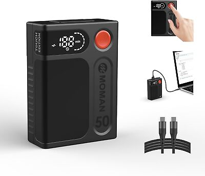 #ad Moman Power 50 Mini V Mount Battery 50Wh 3450mAh with Touch Buttonamp;LED Display