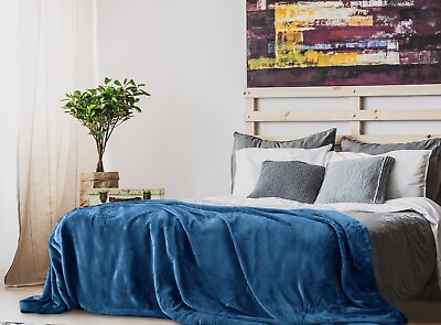 #ad Faux Fur Blanket For Sofa amp; Bed Mink Micro Throw Plush Warm Soft Fleece Blankets