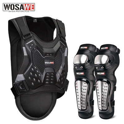 #ad WOSAWE Motorcycle Full Body Armor Jacket for Adult Knee Elbow Pads Sports Guards