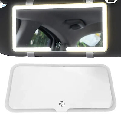 #ad 60 LEDs Car Sun Visor Vanity Mirror Sun Shading Makeup Mirror with 3 Light Modes