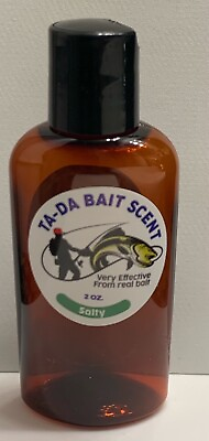 #ad Bait Scent BY TA DA SALTY Strong Bait Fishing Oil 2 oz Bottle For Saltwater