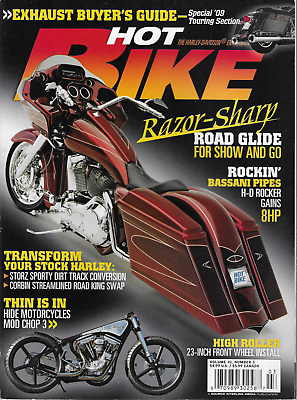 #ad Hot Bike Magazine Harley Davidson Enthusiasts 2009 Vol 41 No 3 Road Glide