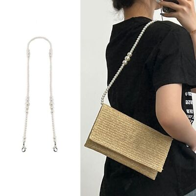 #ad Replacement Pearl Strap 80 100 120cm Phone Chain Fashion Shoulder Strap Bag