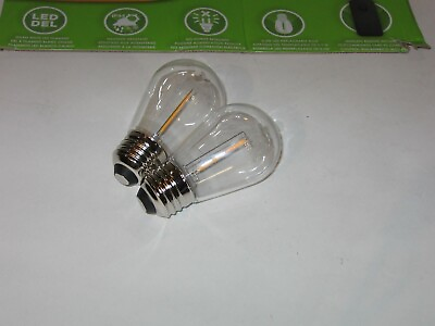 #ad SUNFORCE Qty 2 LED Light Bulb Replacement For Patio Solar Light String .3W