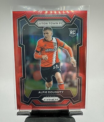 #ad 2023 24 Panini Prizm Alfie Doughty Red Parallel Rookie RC 199 #296 Luton Town