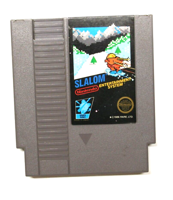 #ad Slalom Nintendo Entertainment System 1986 NES Tested