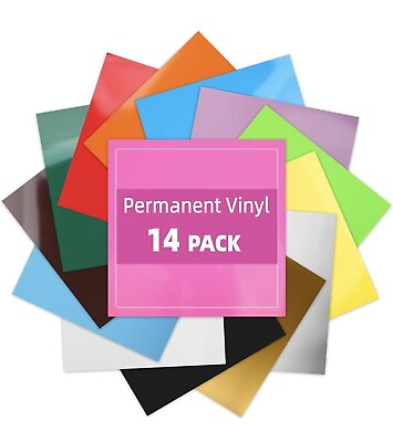 #ad Sign Making Vinyl Sheets Permanent Adhesive Vinyl GLOSSY 12quot;x12quot; For Cricut US