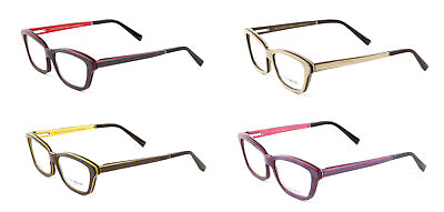 #ad Gold amp; Wood Ecla Semi Cateye Eyeglass Frames 53mm $789 NEW