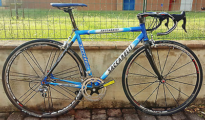 #ad Racing Bicycle Steel Carbon Saccarelli 54 Campagnolo 10 S Road Bike Steel Carbon