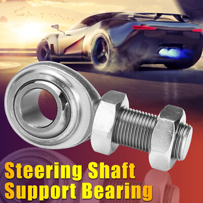 #ad Street Rod 3 4quot; Round or DD Steering Shaft Support Bearing Heim Matel Universal