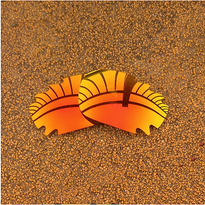 #ad Polarized Lenses Replacement for OAKLEY Jawbone Vented Racing Jacket Orange Red