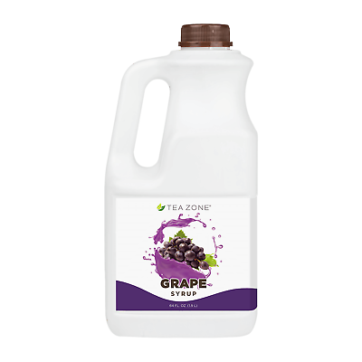 #ad Tea Zone Grape Syrup Bottle 64oz J1010