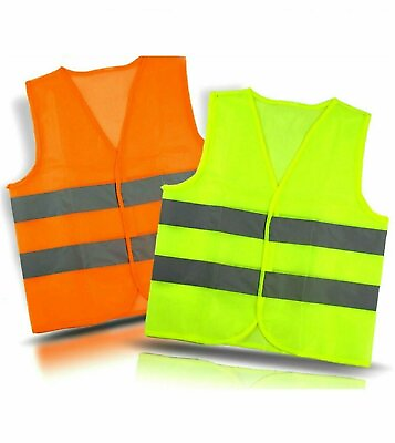 #ad Neon Safety Vest w High Visibility Reflective Stripes Green amp;Yellow