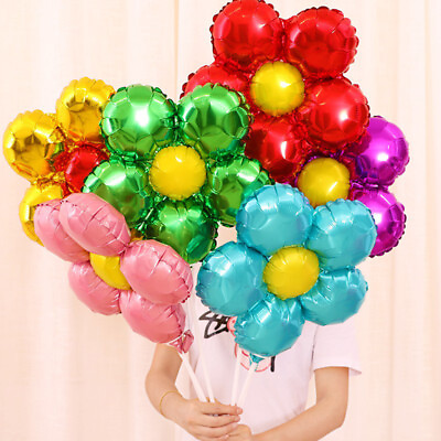 #ad 13#x27; Flowers Foil Balloon Baby Shower Hen Party Wedding Happy Birthday Decor Ṅ