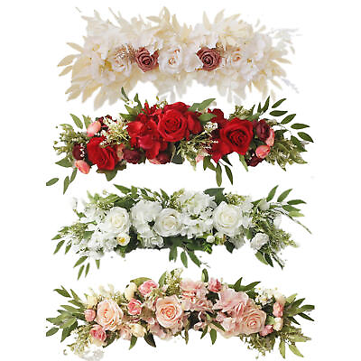 #ad Wedding Arch Flowers Artificial Rose Flower Swag For Decoration Rose