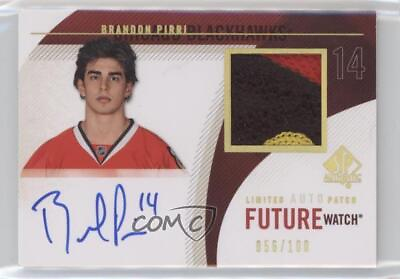 #ad 2010 SP Authentic Future Watch Limited Brandon Pirri RPA Rookie Patch Auto RC