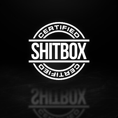 #ad quot;Certified Shitboxquot; Glossy White Vehicle Decal 6 Inches 7year Lifespan