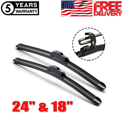 #ad All Season Wiper Blades size 24quot; amp; 18quot; Windshield Front Right amp; Left SET OF 2