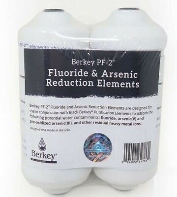 #ad Berkey PF 2 Replacement Fluoride Water Filters for Berkey Systems Brand New
