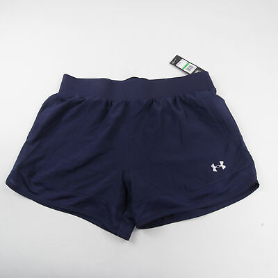 #ad Under Armour HeatGear Running Short Women#x27;s Navy New with Tags
