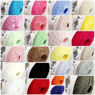 #ad Sale 1ballx50g New Soft Hand Cotton Lace Wool Yarn Crochet Shawl Scarf Knitting