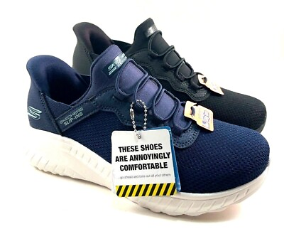 #ad Bobs from Skechers 117500 Black Slip Ins Comfort Sneaker Choose Size Color