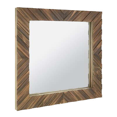 #ad Better Homes amp; Gardens Wood Square Hanging 16quot; Wall Mirror Brown $33.46