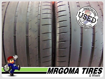 #ad SET OF 2 MICHELIN PILOT SPORT 4S 315 30 21 USED TIRES 72% LIFE 3153021
