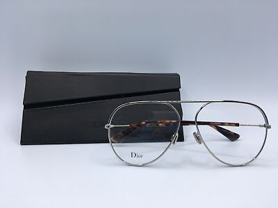 #ad Christian Dior Dior Essence 15 Women#x27;s Silver Frame Demo Lens Aviator Eyeglasses
