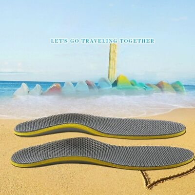 #ad 1 2 Pairs High Arch Heel Support Plantar Fasciitis Orthotic Insole Flat Foot Pad