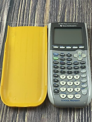 #ad TI 84 Plus Silver Edition Texas Instruments Graphing Calculator Yellow School Ed