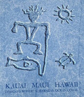 #ad VINTAGE Lava Blues Shirt Mens Medium Kauai Maui Hawaii Ocean Coral Sun Adult A06