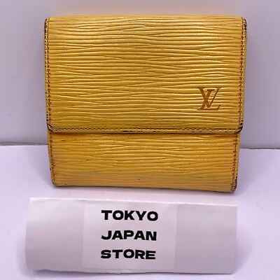 #ad Louis Vuitton Epi Porte Monnaie Billets Cartes Credit Wallet Yellow 131