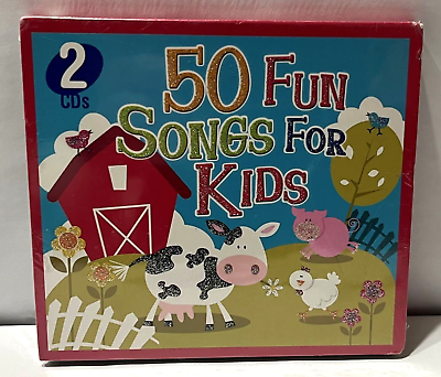 #ad 50 FUN SONGS FOR KIDS 2 CDs 50 All Time Favorites NEW SEALED